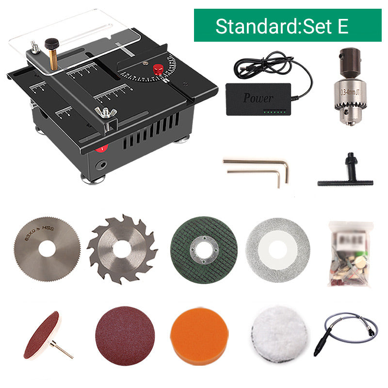 Multi-functional Mini Precision Table Saw 🛠️ Power adapter included