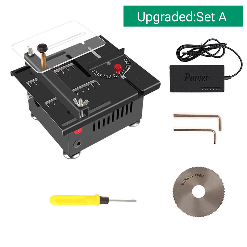 Multi-functional Mini Precision Table Saw 🛠️ Power adapter included