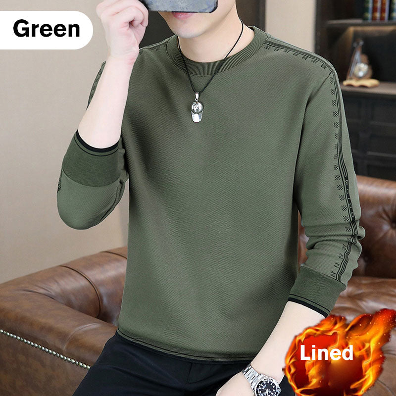 Men's Crewneck Warm Lined Sweatshirt