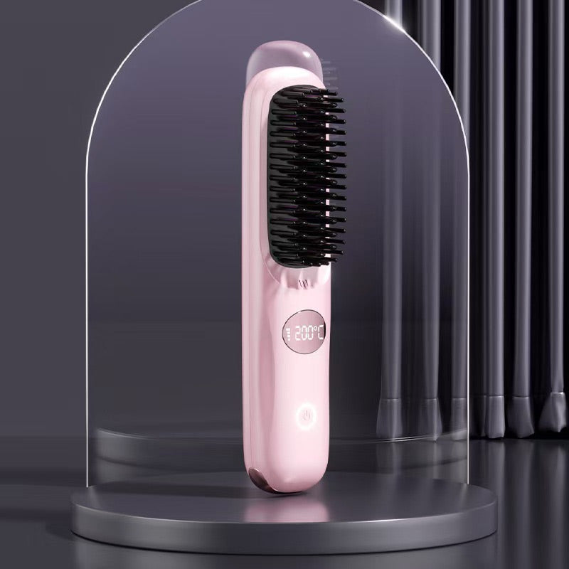 🔥 Hot Selling 🔥Cordless Hair Straightener Brush with LED Display