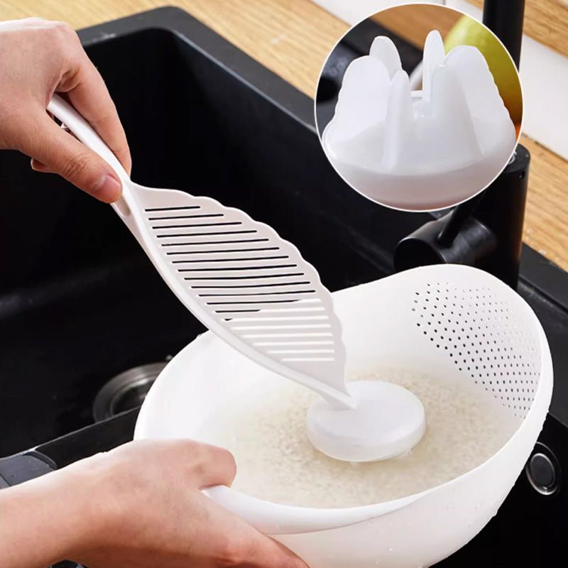 2-in-1 Rice Washer Stick and Strainer