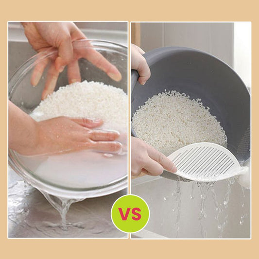 2-in-1 Rice Washer Stick and Strainer