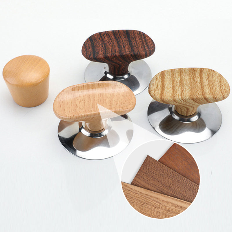 Stainless Steel Base Wooden Pot Lid Nail Bead