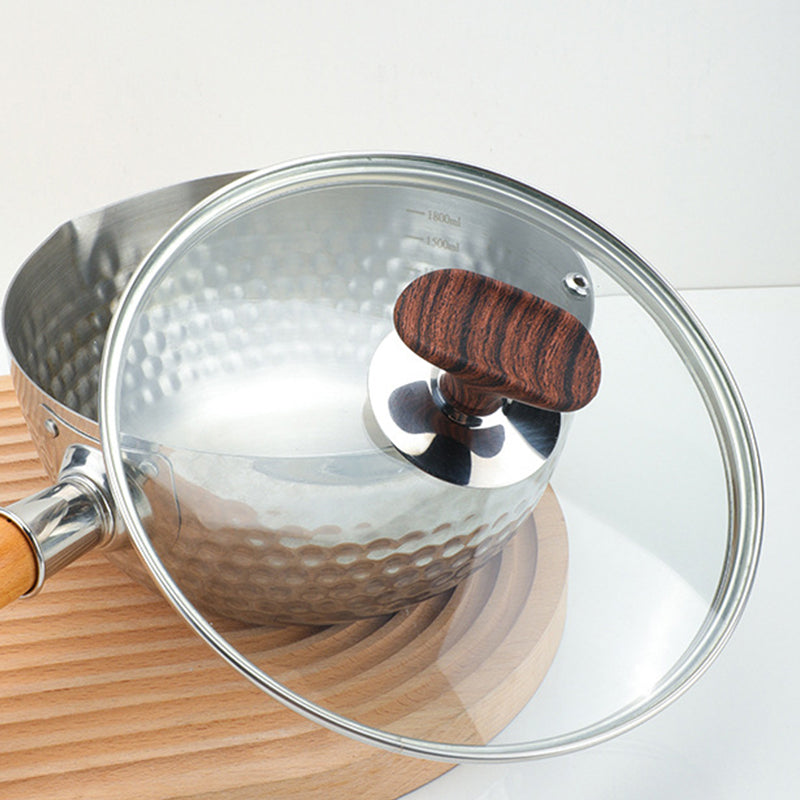 Stainless Steel Base Wooden Pot Lid Nail Bead