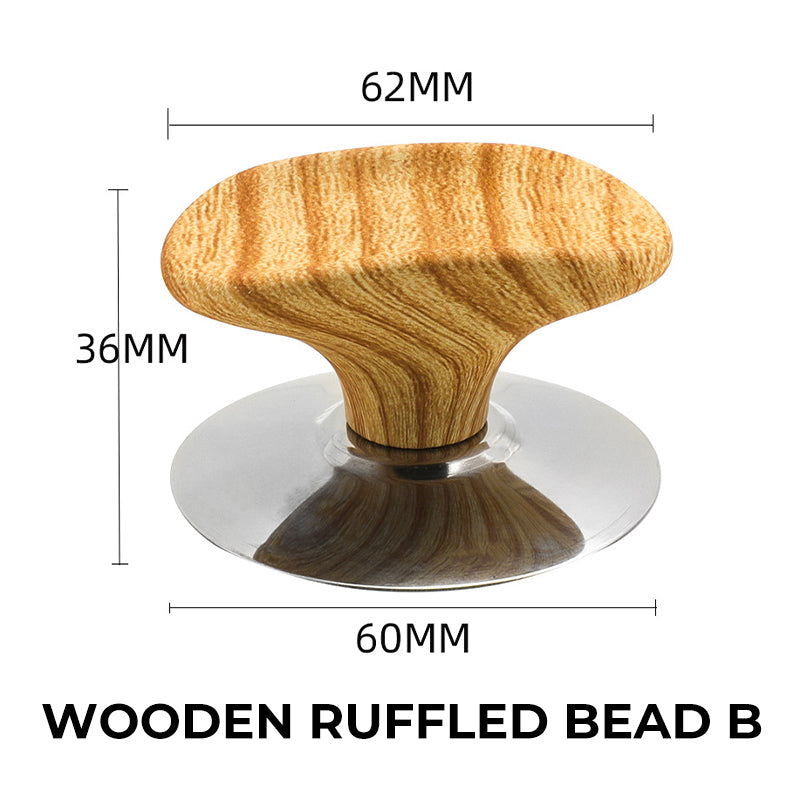 Stainless Steel Base Wooden Pot Lid Nail Bead