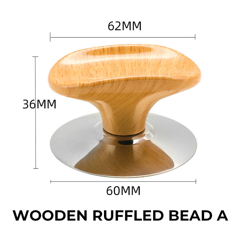 Stainless Steel Base Wooden Pot Lid Nail Bead