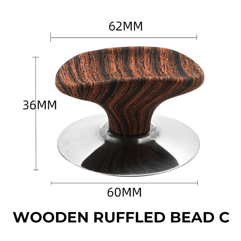 Stainless Steel Base Wooden Pot Lid Nail Bead