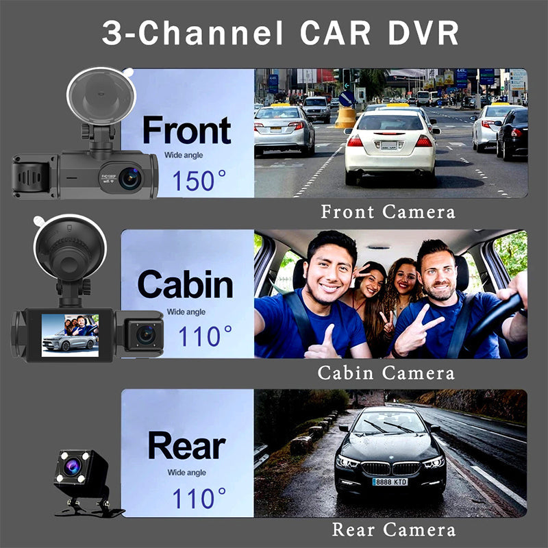 🚗 2025 Hot Sale 💥 HD 1080p Car Recorder with Reverse Camera