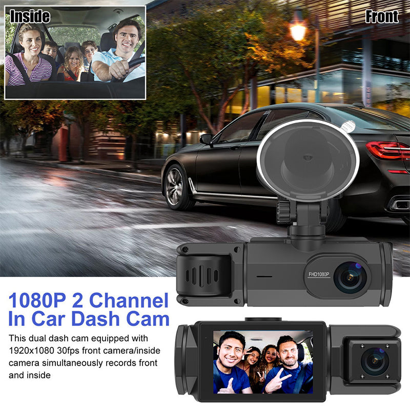 🚗 2025 Hot Sale 💥 HD 1080p Car Recorder with Reverse Camera