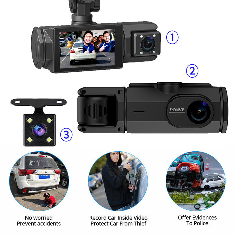 🚗 2025 Hot Sale 💥 HD 1080p Car Recorder with Reverse Camera