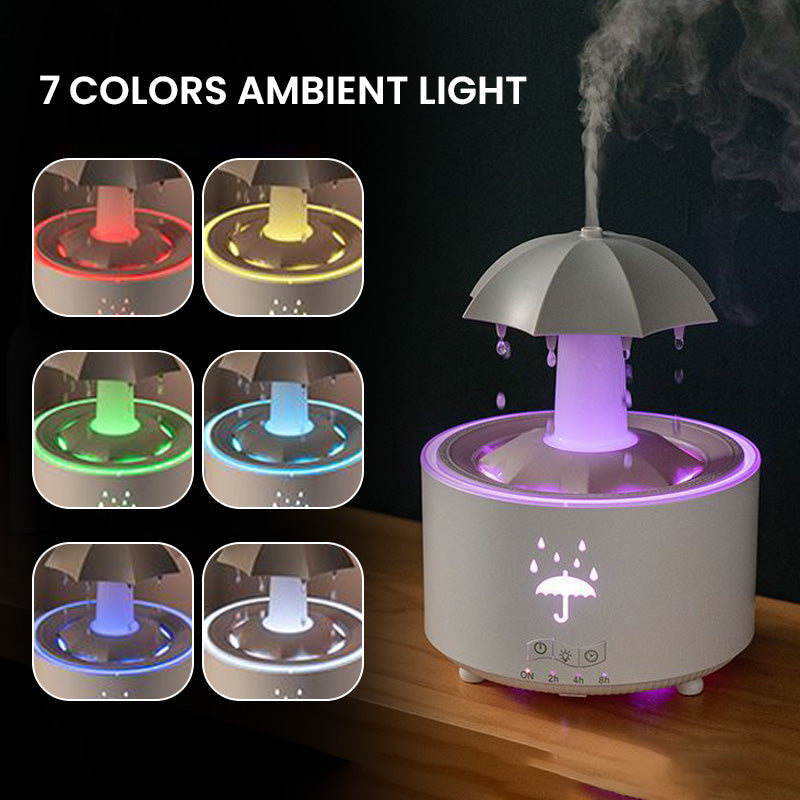 🛌Sleep aid💤 7 Color Rotating Raindrop Aromatherapy Humidifier