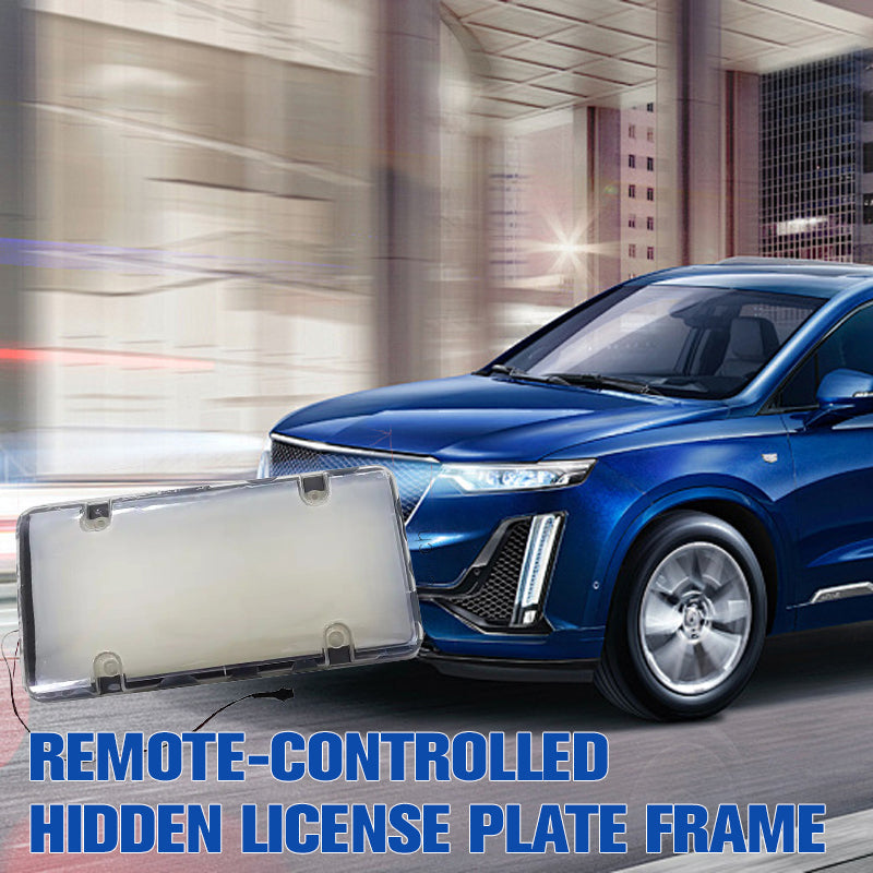 🔥2025 heavy launch🔥 Remote-Controlled Hidden License Plate Frame